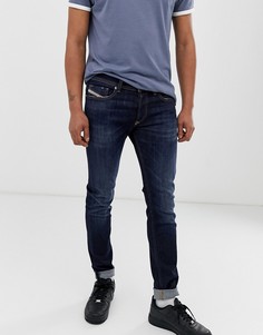 Темные эластичные джинсы скинни Diesel Sleenker X 083AW - Синий