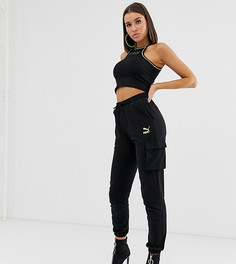 Эксклюзивные черные джоггеры с завышенной талией Puma - Черный