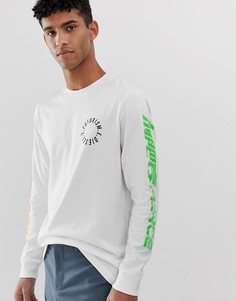 Белый лонгслив с логотипом Diesel T-Just - Белый