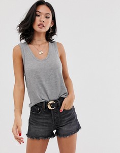 Топ с глубоким вырезом We The Free by Free People - Серый