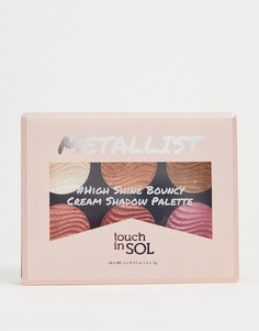 Кремовые тени для век Touch In Sol Metallist High Shine Bouncy - Мульти