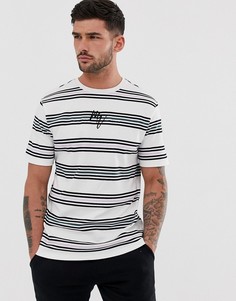Футболка в полоску пастельного цвета River Island - Белый