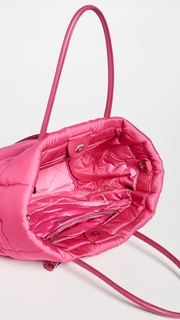 What Goes Around Comes Around Prada Pink Nylon Bomber Tote Bag