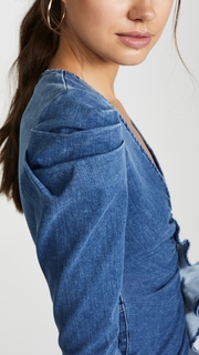 Jonathan Simkhai Classic Denim Ruffle Dress