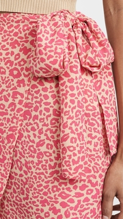 J.O.A. Pink Leopard Skirt