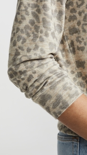 SUNDRY Leopard Print Sweater