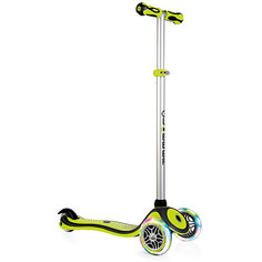 Трехколесный самокат Globber Primo Plus Lights, зеленый