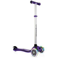 Трехколесный самокат Globber Primo Plus Lights, фиолетовый