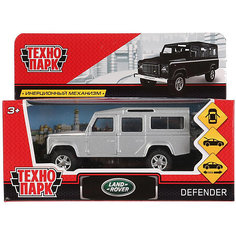 Инерционная машина Технопарк Land Rover Defender, серебрянный