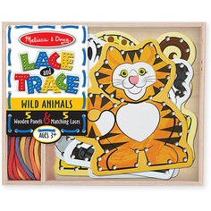Шнуровка Melissa & Doug "Деревянные игрушки", Звери
