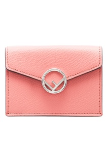 Кожаный кошелек кирпичного оттенка Fendi