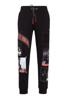 Черные брюки с нашивками Philipp Plein