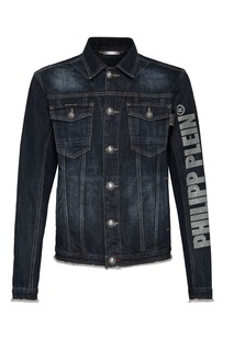 Синяя куртка с кристаллами Philipp Plein