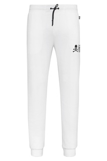 Белые трикотажные брюки Philipp Plein