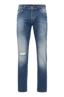 Джинсы с потертостями Philipp Plein
