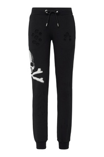 Черные брюки с прорезями Philipp Plein
