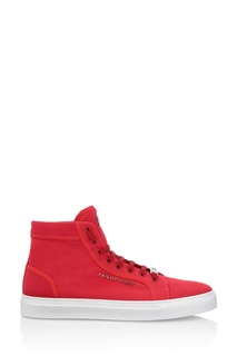 Высокие кеды из текстиля Philipp Plein