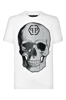 Футболка с нашивкой под рептилию Philipp Plein