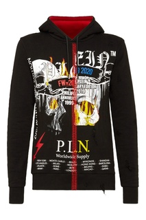 Худи с контрастной отделкой Philipp Plein