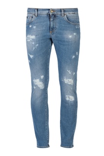 Зауженные голубые джинсы Dolce & Gabbana