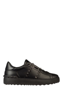 Черные кеды Rockstud Untitled с отделкой Valentino