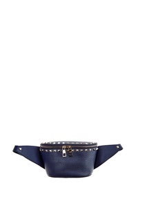Поясная синяя сумка Valentino