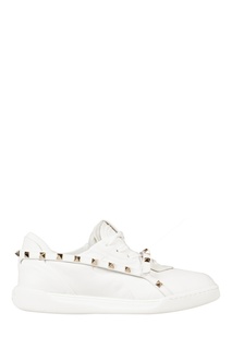 Белые кроссовки Rockstud Armor Valentino