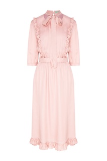 Розовое платье с рюшами Akhmadullina Dreams