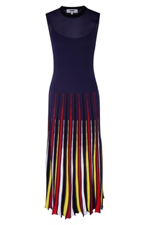 Платье-макси с плиссированной юбкой Msgm