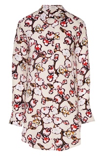 Удлиненная блузка с цветочным принтом Dorothee Schumacher