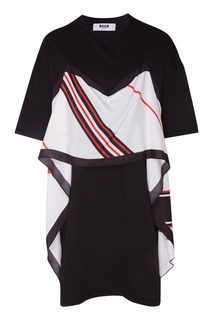 Платье-футболка с платочным декором Msgm