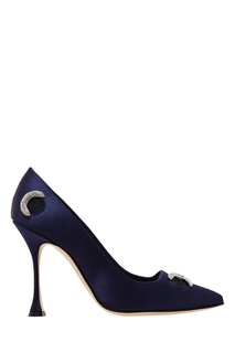 Синие туфли Casati Manolo Blahnik