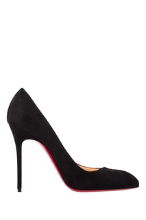 Черные велюровые туфли Corneille 100 Christian Louboutin
