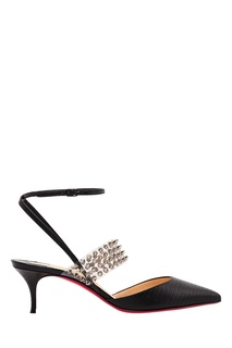 Черные слингбэки Levita Zarli Pvc 55 Christian Louboutin