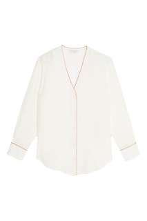 Белая блуза из шелка Sandro