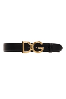Кожаный ремень с пряжкой DG Dolce & Gabbana