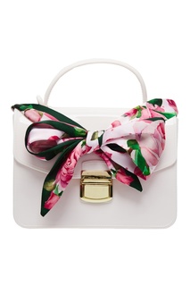 Белая сумка с бантом Monnalisa