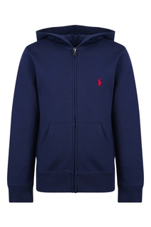 Синее худи с логотипом Ralph Lauren Kids