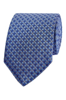 Сине-бирюзовый галстук Canali