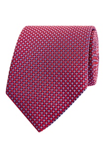 Красный галстук с узором Canali