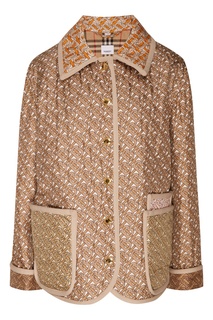 Шелковая куртка с отделкой Burberry