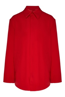 Красная рубашка оверсайз Balenciaga
