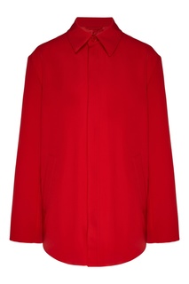 Красная рубашка оверсайз Balenciaga