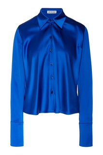 Синяя блузка Tilted Balenciaga