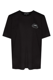 Черная футболка с пайетками Alex Markus Lupfer