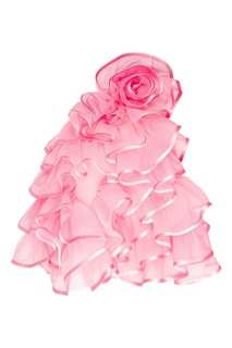 Короткое розовое платье с оборками Marc Jacobs