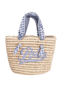Плетеная пляжная сумка с отделкой Polo Ralph Lauren Kids