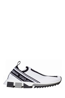 Белые кроссовки без застежки Dolce & Gabbana