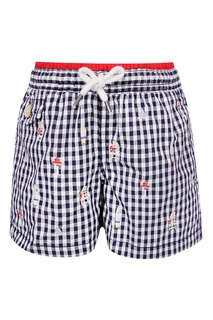 Шорты с узором в мелкую клетку Polo Ralph Lauren Kids