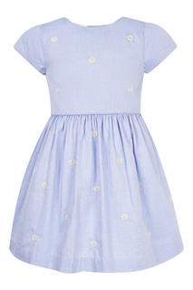 Голубое платье с вышивкой Ralph Lauren Kids